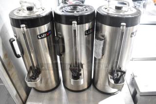 3 Fetco Luxus TPD-15 Stainless Steel Beverage Holding Dispenser. 3 Times Your Bid!