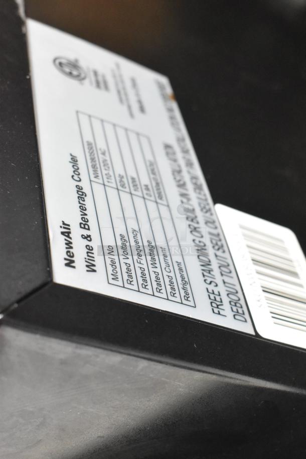 Newair NWB080SS00 Metal 2 Door Mini Wine and Beverage Cooler Merchandiser. 115 Volts, 1 Phase. Tested and Working! - Image 8 of 9