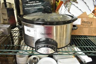 Crock Pot SCVP600-SS-CP Countertop Slow Cooker. 120 Volts, 1 Phase. Tested and Working!