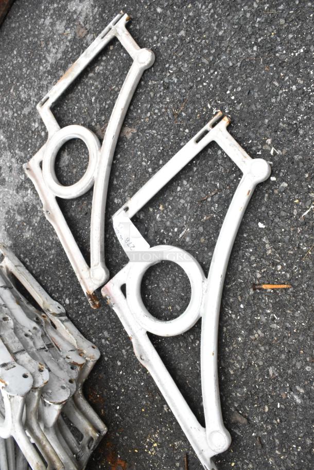 9 ANTIQUE! Metal Brackets. Unit Was Removed from an 1800s Lancaster City Building. 9 Times Your Bid! - Image 2 of 6