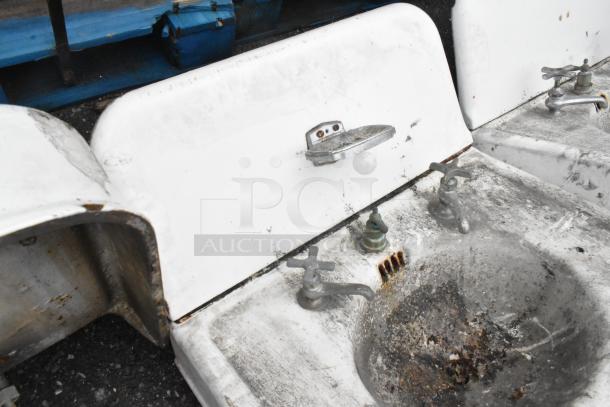 2 ANTIQUE! Single Bay Wall Mount Sink. Unit Was Removed from an 1800s Lancaster City Building. 2 Times Your Bid! - Image 3 of 6