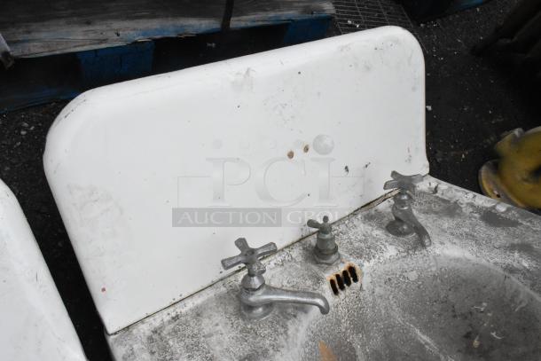 2 ANTIQUE! Single Bay Wall Mount Sink. Unit Was Removed from an 1800s Lancaster City Building. 2 Times Your Bid! - Image 5 of 6