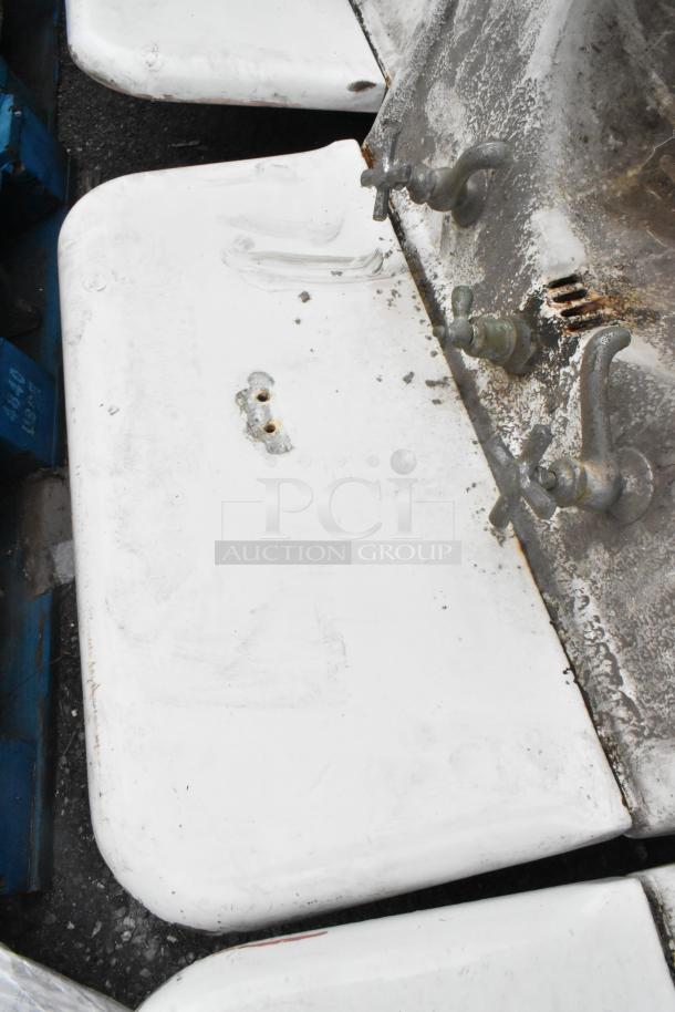 2 ANTIQUE! Single Bay Wall Mount Sink. Unit Was Removed from an 1800s Lancaster City Building. 2 Times Your Bid! - Image 4 of 5