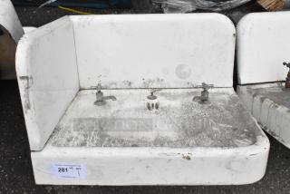 ANTIQUE! Single Bay Wall Mount Sink. Unit Was Removed from an 1800s Lancaster City Building.