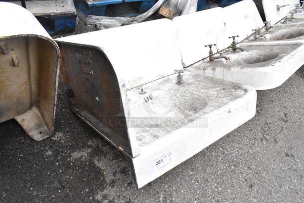 ANTIQUE! Single Bay Wall Mount Sink. Unit Was Removed from an 1800s Lancaster City Building. - Image 2 of 4