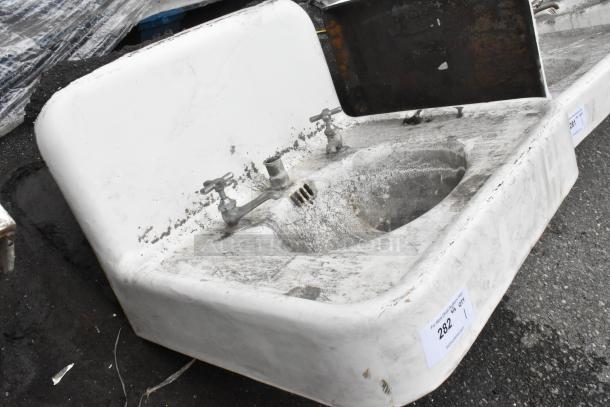 ANTIQUE! Single Bay Wall Mount Sink. Unit Was Removed from an 1800s Lancaster City Building. - Image 2 of 4