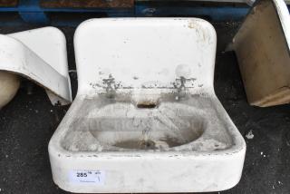 ANTIQUE! Single Bay Wall Mount Sink. Unit Was Removed from an 1800s Lancaster City Building.