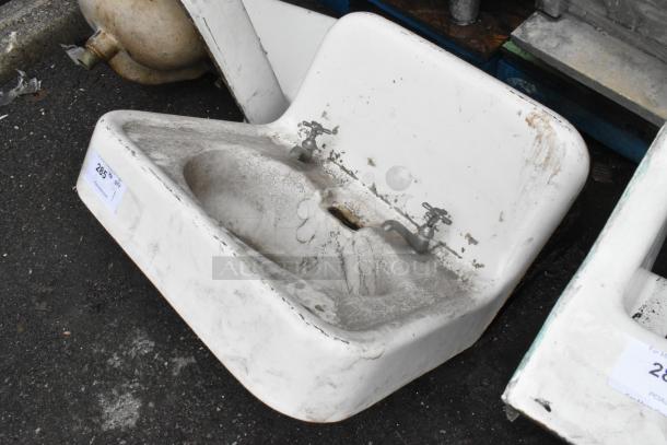 ANTIQUE! Single Bay Wall Mount Sink. Unit Was Removed from an 1800s Lancaster City Building. - Image 3 of 5