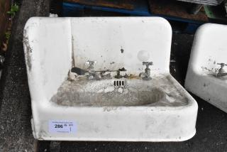 ANTIQUE! Single Bay Wall Mount Sink. Unit Was Removed from an 1800s Lancaster City Building.