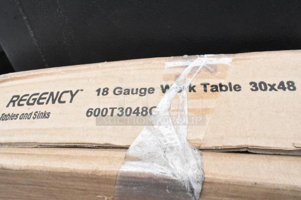 10 BRAND NEW SCRATCH AND DENT! Items Including 600T3048G Regency 30" x 48" 18-Gauge 304 Stainless Steel Commercial Work Table with Galvanized Legs and Undershelf, 600T2484G Regency 24" x 84" 18-Gauge 304 Stainless Steel Commercial Work Table with Galvanized Legs and Undershelf, 600WR63 Regency 63" Wall Mounted Slanted Rack Shelf. 10 Times Your Bid! - Image 3 of 7