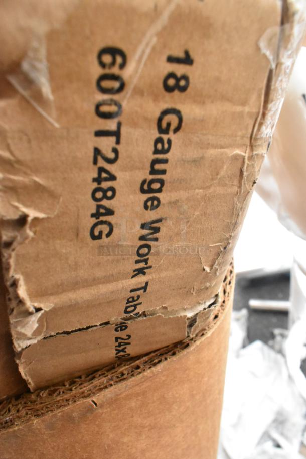 10 BRAND NEW SCRATCH AND DENT! Items Including 600T3048G Regency 30" x 48" 18-Gauge 304 Stainless Steel Commercial Work Table with Galvanized Legs and Undershelf, 600T2484G Regency 24" x 84" 18-Gauge 304 Stainless Steel Commercial Work Table with Galvanized Legs and Undershelf, 600WR63 Regency 63" Wall Mounted Slanted Rack Shelf. 10 Times Your Bid! - Image 4 of 7