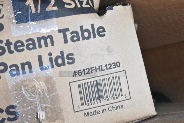 10 BRAND NEW SCRATCH AND DENT! Items Including 600DC1848 Regency 18" x 48" 18 Gauge Type 304 Stainless Steel Dish Cabinet with Adjustable Midshelf, 427BASEBLTDN Lancaster Table & Seating Black Steel Bolt-Down Umbrella Base, 612FHL1230 Choice Foil Steam Table Pan Lid - Half Size - 100/Case. 10 Times Your Bid! - Image 7 of 9
