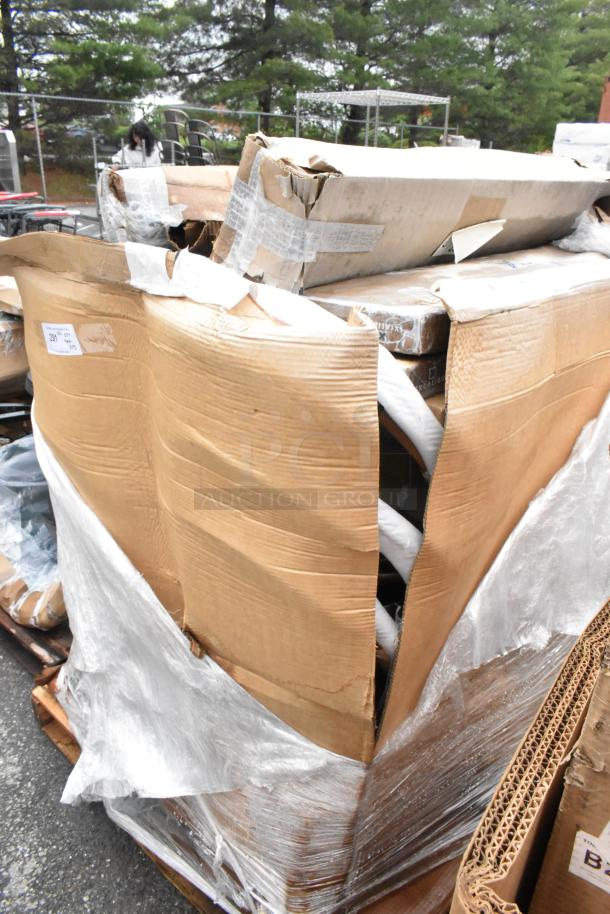 15 BRAND NEW SCRATCH AND DENT! Items Including 427SM32RNDVE Lancaster Table & Seating Excalibur 32" Round Table Top with Smooth Versilla Finish, 427CSFRBSBLK Lancaster Table & Seating Bistro Series Black Teslin Outdoor Side Chair, 844FNGRMT1 Choice Black Rubber Finger-Scraper Top Anti-Fatigue Mat - 1/2" Thick. 15 Times Your Bid! - Image 3 of 7