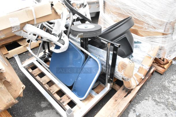 8 BRAND NEW SCRATCH AND DENT! Items Including 600DUN2036 Regency 36" x 20" x 8" Aluminum Dunnage Rack - 1630 lb. Capacity, Trah Can Lid. 8 Times Your Bid! - Image 2 of 6