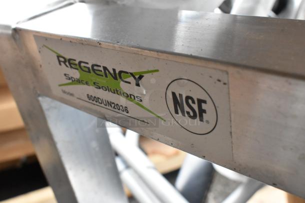 8 BRAND NEW SCRATCH AND DENT! Items Including 600DUN2036 Regency 36" x 20" x 8" Aluminum Dunnage Rack - 1630 lb. Capacity, Trah Can Lid. 8 Times Your Bid! - Image 6 of 6