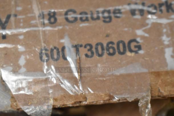 10 BRAND NEW SCRATCH AND DENT! Items Including 600WS1896HD Regency 16 Gauge Stainless Steel 18" x 96" Heavy Duty Wall Shelf, 712B5536D Steelton Stainless Steel Double Tier Speed Rail - 36", 712B5515D Steelton Stainless Steel Double Tier Speed Rail - 15", 600CDT48R Regency 16 Gauge 4' Clean Dish Table - Right Drainboard, 16436RTFWHM Lancaster Table & Seating 36" Round Thermo-Formed MDF Table Top with White Marble Finish, 600T3060G Regency 30" x 60" 18-Gauge 304 Stainless Steel Commercial Work Table with Galvanized Legs and Undershelf. 10 Times Your BId! - Image 10 of 11