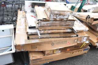 12 BRAND NEW SCRATCH AND DENT! Items Including 4 522HF2520 Steelton 20"(H) x 25"(W) x 2"(T) Stainless Steel Hood Filter, 35128051006 Cooking Performance Group 35128051006 Back Panel Assembly for S36 Series Ranges, 164PBVS48RW Lancaster Table and Seating Vineyard 48" Pine Wood Portable Bar with Vintage White Finish, 460EG2448 Regency 24" x 48" NSF Green Epoxy Wire Shelf, 600TB3024G Regency 30" x 24" 18-Gauge 304 Stainless Steel Equipment Filler Table with Backsplash and Galvanized Undershelf, 465C1848KE5 SHELF KIT 18X48 CHROME W/ 72 EC POST 5 SHELF UTILITY. 12 Times Your Bid!