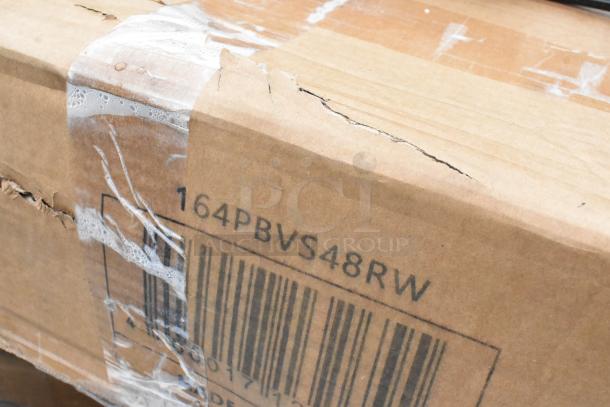 12 BRAND NEW SCRATCH AND DENT! Items Including 4 522HF2520 Steelton 20"(H) x 25"(W) x 2"(T) Stainless Steel Hood Filter, 35128051006 Cooking Performance Group 35128051006 Back Panel Assembly for S36 Series Ranges, 164PBVS48RW Lancaster Table and Seating Vineyard 48" Pine Wood Portable Bar with Vintage White Finish, 460EG2448 Regency 24" x 48" NSF Green Epoxy Wire Shelf, 600TB3024G Regency 30" x 24" 18-Gauge 304 Stainless Steel Equipment Filler Table with Backsplash and Galvanized Undershelf, 465C1848KE5 SHELF KIT 18X48 CHROME W/ 72 EC POST 5 SHELF UTILITY. 12 Times Your Bid! - Image 7 of 10