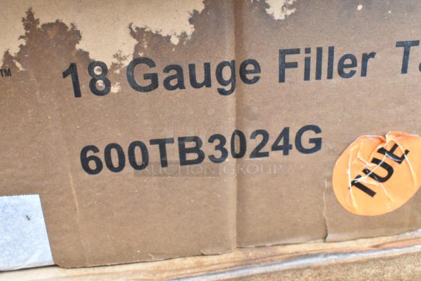 12 BRAND NEW SCRATCH AND DENT! Items Including 4 522HF2520 Steelton 20"(H) x 25"(W) x 2"(T) Stainless Steel Hood Filter, 35128051006 Cooking Performance Group 35128051006 Back Panel Assembly for S36 Series Ranges, 164PBVS48RW Lancaster Table and Seating Vineyard 48" Pine Wood Portable Bar with Vintage White Finish, 460EG2448 Regency 24" x 48" NSF Green Epoxy Wire Shelf, 600TB3024G Regency 30" x 24" 18-Gauge 304 Stainless Steel Equipment Filler Table with Backsplash and Galvanized Undershelf, 465C1848KE5 SHELF KIT 18X48 CHROME W/ 72 EC POST 5 SHELF UTILITY. 12 Times Your Bid! - Image 9 of 10