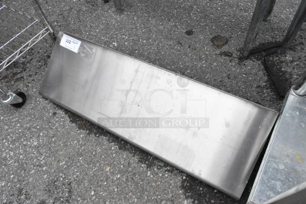 Stainless Steel Wall Mount Shelf. - Image 1 of 3