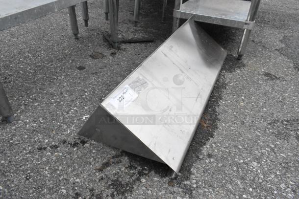 Stainless Steel Wall Mount Shelf. - Image 2 of 3