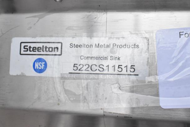Steelton 522CS11515 Stainless Steel Single Bay Sink. - Image 6 of 6