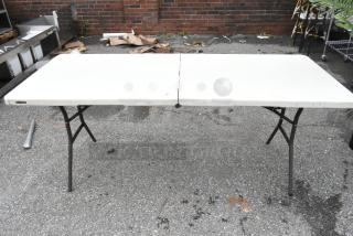 4 Lifetime Bifold Folding Table. 4 Times Your Bid!