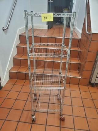 4-Tier Wire Shelving Unit on Casters
