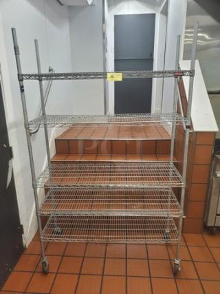 5-Tier Wire Shelving Unit on Casters