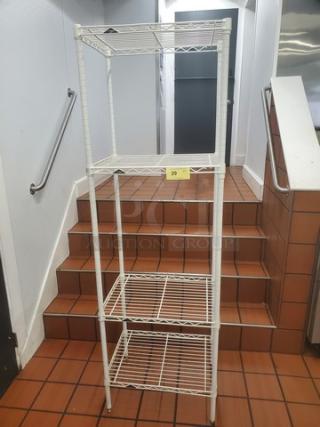 4-Tier Wire Shelving Unit on Casters