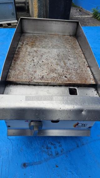 Cooking Performance Group 15" Gas Countertop Griddle.