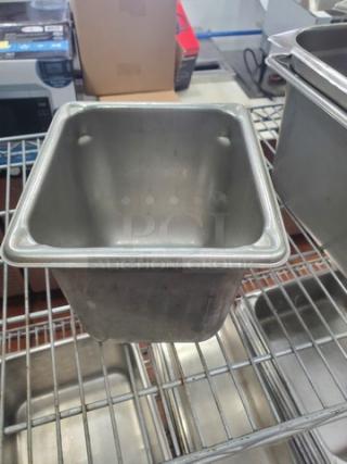 Lot of Two 2.7 Qt Stainless Steel Food Pans. (2xBid)