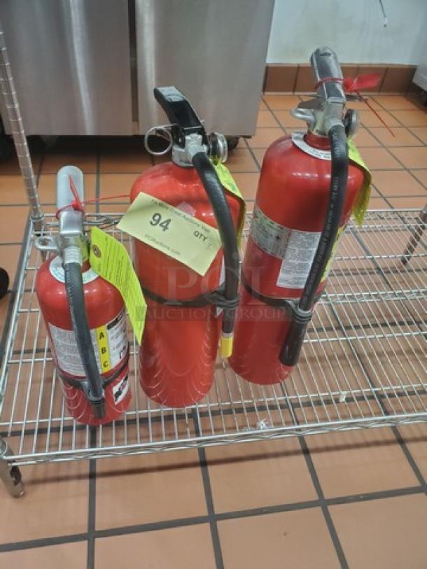 Lot of 3 Fire Extinguishers. (3xBid) - Image 1 of 1