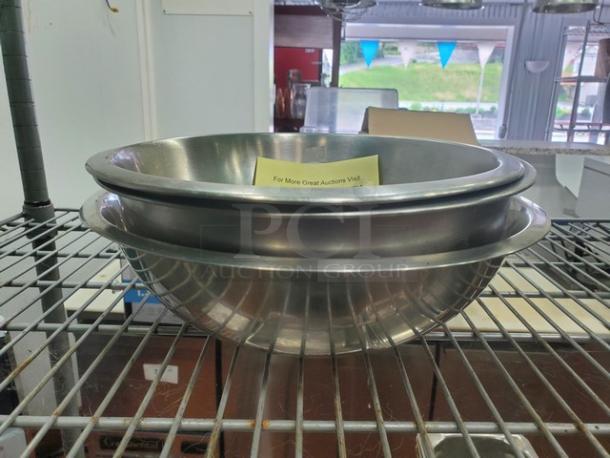 Lot of 3 Stainless Steel Bowls. (3xBid) - Image 2 of 2