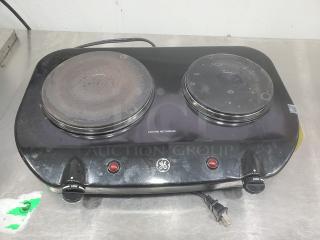 Solid Double Burner Table Stove