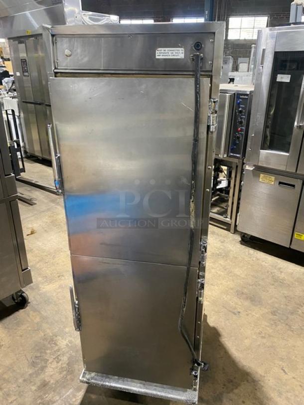 Henny Penny Commercial Stainless-Steel Full-Size Half Door Insulated Heated Holding Cabinet! With Built In Pan Slides! Model: HC900 SN: 03918! 120V 1 Phase! On Casters! - Image 4 of 9