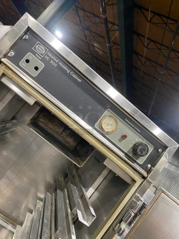 Henny Penny Commercial Stainless-Steel Full-Size Half Door Insulated Heated Holding Cabinet! With Built In Pan Slides! Model: HC900 SN: 03918! 120V 1 Phase! On Casters! - Image 7 of 9