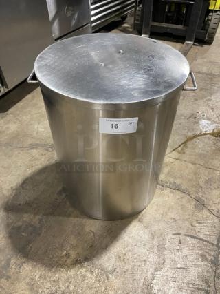 NICE! Large Metal Stock Pot! With Handles & Lid!