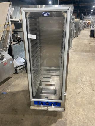 Cook Rite Commercial Stainless Steel Full-Height Single Door Insulated 18-Pan Heated Holding/Proofing Cabinet! With Built In Pan Slides! Model: ATHC-18-P SN: ATHC-18-PAUS100321091000C40638! 120V! On Casters!
