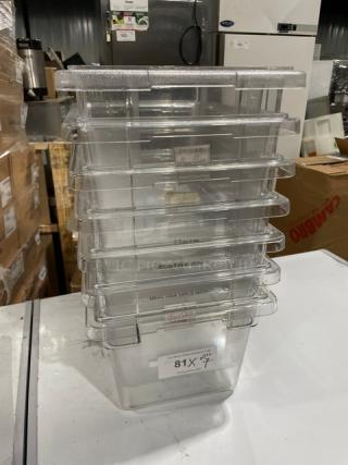 Commercial Clear Polycarbonate Food Pan! 7X Your Bid!