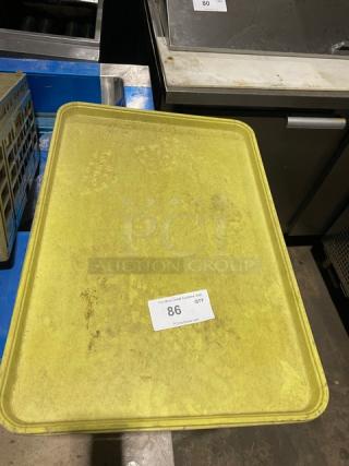 Lot Of Commercial Yellow Rectangular Fast Food/Serving Trays! ALL ONE MONEY!
