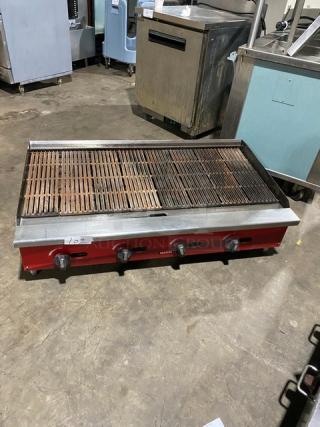 Avantco Chef Series Commercial Stainless Steel Natural Gas Powered Countertop 48