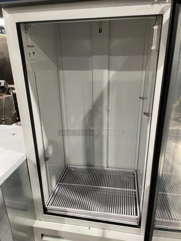 Manitowoc/McCall Commercial Single Door Reach In Refrigerator Merchandiser! With View Through Door! With Poly Coated Rack! Model MER17GWG Serial 1007152090037! 115V 1Phase! - Image 4 of 9