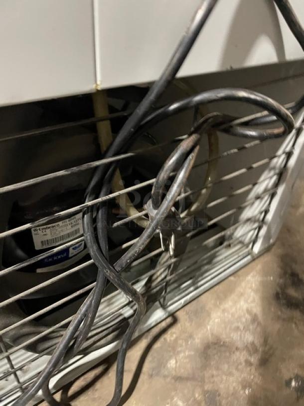 Manitowoc/McCall Commercial Single Door Reach In Refrigerator Merchandiser! With View Through Door! With Poly Coated Rack! Model MER17GWG Serial 1007152090037! 115V 1Phase! - Image 9 of 9
