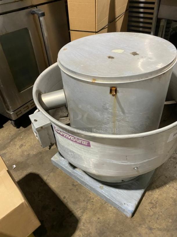 CaptiveAire Systems Commercial Upblast Exhaust Fan! Model: 7518OS3E56-48PK! 208V 3 Phase! - Image 3 of 8