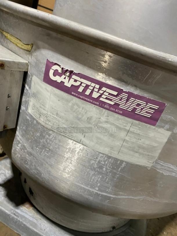 CaptiveAire Systems Commercial Upblast Exhaust Fan! Model: 7518OS3E56-48PK! 208V 3 Phase! - Image 6 of 8