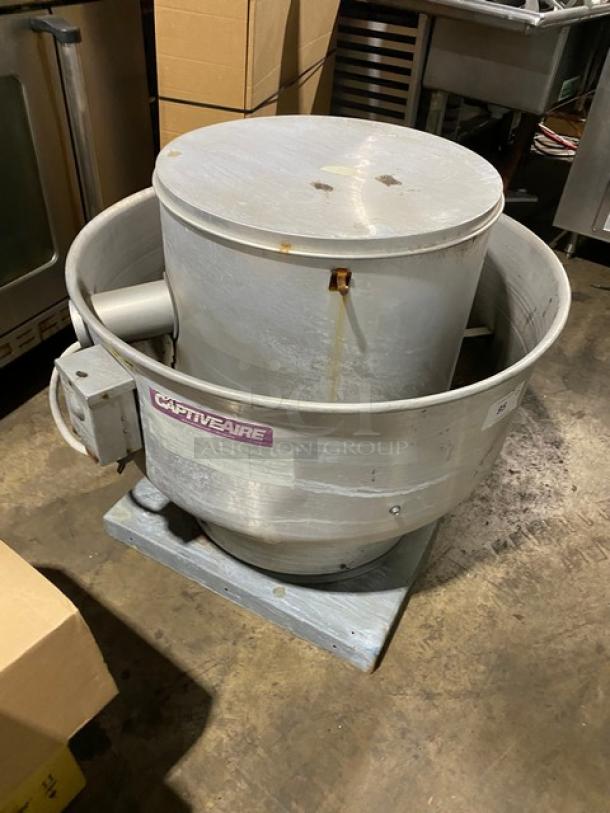 CaptiveAire Systems Commercial Upblast Exhaust Fan! Model: 7518OS3E56-48PK! 208V 3 Phase! - Image 8 of 8