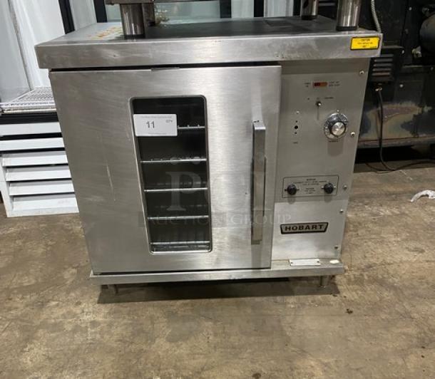 Hobart Commercial Stainless Steel Electric Powered Half-Size Countertop Convection Oven! With Thermostatic Controls! With View-Through Style Door! With Wired Oven Racks! Model: CN85 SN: MCF5551! 208V 1-3 Phase! - Image 1 of 8