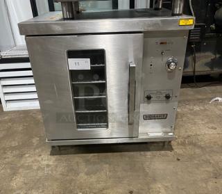Hobart Commercial Stainless Steel Electric Powered Half-Size Countertop Convection Oven! With Thermostatic Controls! With View-Through Style Door! With Wired Oven Racks! Model: CN85 SN: MCF5551! 208V 1-3 Phase! - Item #1187132