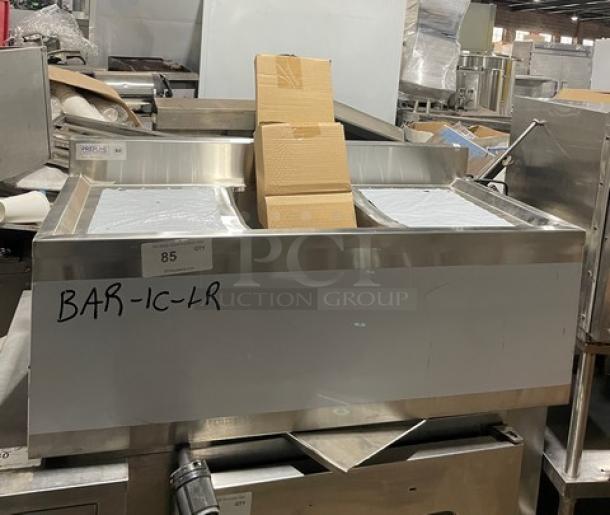 NEW! Scratch-N-Dent! Prepline Commercial Stainless Steel Single Compartment Underbar Handwashing Sink! With Left & Right Drain Board! Model: BAR-1C-LR! - Image 1 of 8